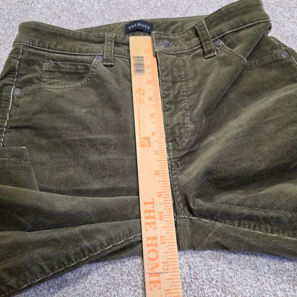 Vintage retro workwear utility Classic Preppy Talbots Corduroy Straight Leg sz 2 - Picture 6 of 15